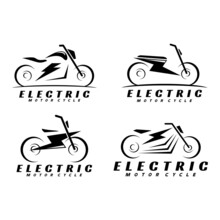 Electric Bike Logo Design Vector	