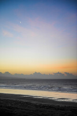 Wall Mural - Black Rock Sands Beach at sunrise, near Porthmadog, North Wales