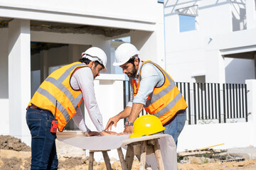 construction worker with helmet