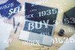 © Pixels Hunter - Multi exposure of abstract financial graph on laptop background, financial and trading concept