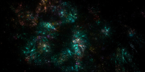 Wall Mural - Banner Star field background . Starry outer space background texture . Colorful Starry Night Sky Outer Space background. 3D illustration
