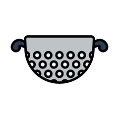 Canvas Print - Kitchen Colander Icon