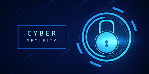 2d illustration Safety concept: Closed Padlock on digital background