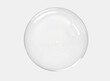 Abstract 3d illustration bubble object isolated on white background.