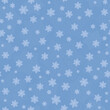 Snowflakes winter Christmas, New Year vector seamless pattern on blue background.