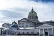 Exterior Pennsylvania State Capitol building in Harrisburg, Pennsylvania