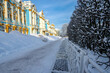Catherine palace and park in winter, Pushkin, Tsarskoe Selo, St. Petersburg, Russia