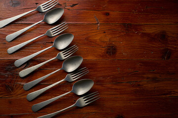 Old spoons and forks