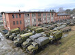 Warehouse of decommissioned military equipment on the territory of an abandoned military unit