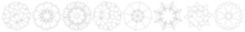 Sacred Geometry Lotus, Floral, Flower Motif, Icon. Geometric Circular, Circle Symbol, Illustration