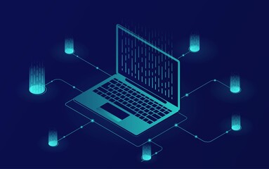 Wall Mural - software development abstract concept