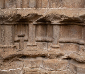 Wall Mural - Small section of decoration on the exterior of a Barcelona building