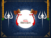 Happy Maha Shivratri Festival Celebration Background Design