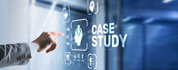Wall Mural - case study education concept. analysis of the situation to find a solution