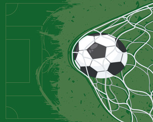 Wall Mural - football soccer goal