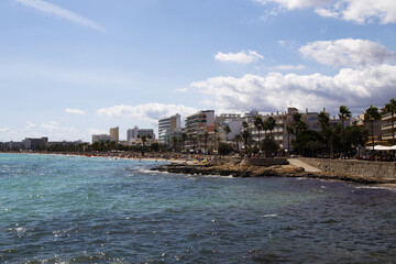 Poster - A beautiful coast of the island of Mallorca on a sunny morning with the Mediterranean Sea