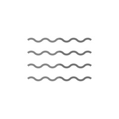 Poster - Wave grey flat vector icon