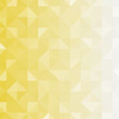 Yellow segmented background. Triangular pixelation. Color texture.