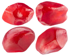 Poster - pomegranate seeds isolated on a white background with clipping path