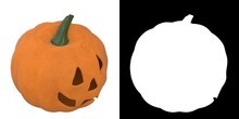 3D Rendering Illustration Of A Stylized Halloween Pumpkin