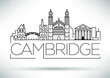 Minimal Cambridge City Skyline
