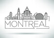 Minimal Montreal City Skyline