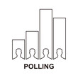 polling icon vector illustration sign
