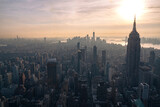 Fototapeta  - New York classic view at sunset 