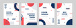 © abworks - Set of abstract geometric memphis templates. Universal cover Designs for Annual Report, Brochures, Flyers, Presentations, Leaflet, Magazine.