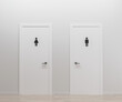 toilet doors for men and women