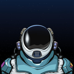 Wall Mural - future space suit for astronaut in space