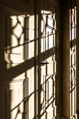 Wall Mural - old wooden door at a historic building