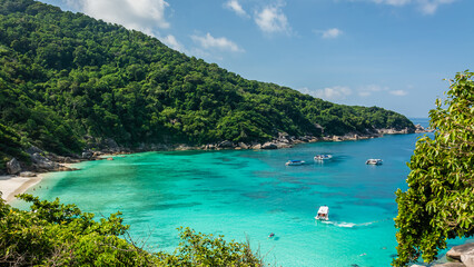 View Point at Similan island of Similan Island National Park on Andaman sea in Phang Nga , Thailand