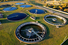 Sewage Treatment Plant. Wastewater Treatment Water Use. Filtration Effluent And Waste Water. Industrial Solutions For Sewerage Water Treatment And Recycled.