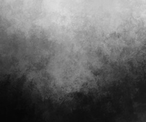 Dark gray painting background grey abstract texture with gradient textured surface with grimy black bottom and light misty top, paint grunge backdrop