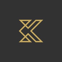 Wall Mural - Initial Letter K Modern logo design