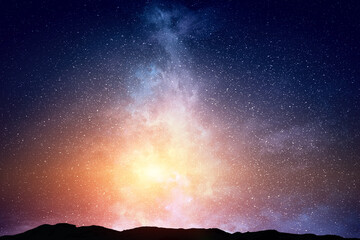 Aufkleber - Image of outer space. . Mixed media
