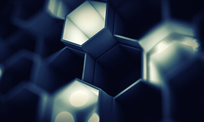 Poster - Innovative technologies image . Mixed media