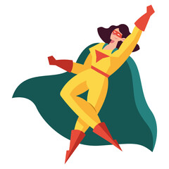 Wall Mural - superhero woman powerful