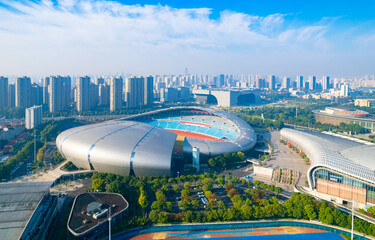 Poster - City environment of Changzhou Olympic Sports Center, Jiangsu Province