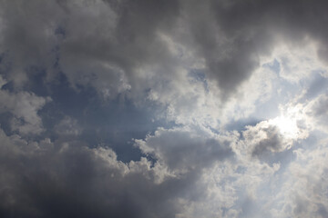 Sticker - bright cumulus cloud and sunshine