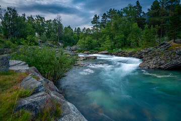 river in the mountains