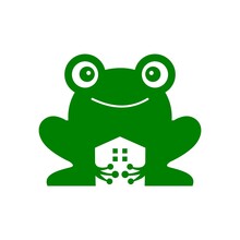 Frog House Home Logo Vector Icon Illustration