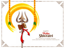 Happy Maha Shivratri Festival Lord Shiva Worship Background