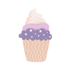 Sticker - delicious and sweet cupcake