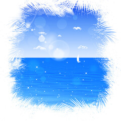 Wall Mural - blue ocean waters