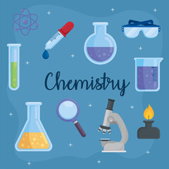 Canvas Print - banner of chemistry