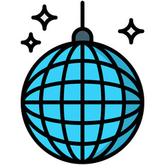 Sticker - disco ball icon