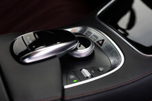 Mercedes Modern Car Interior Concept For Automobile And Technology. Black Car Modern Elements