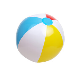 Wall Mural - Beach ball isolated on white background